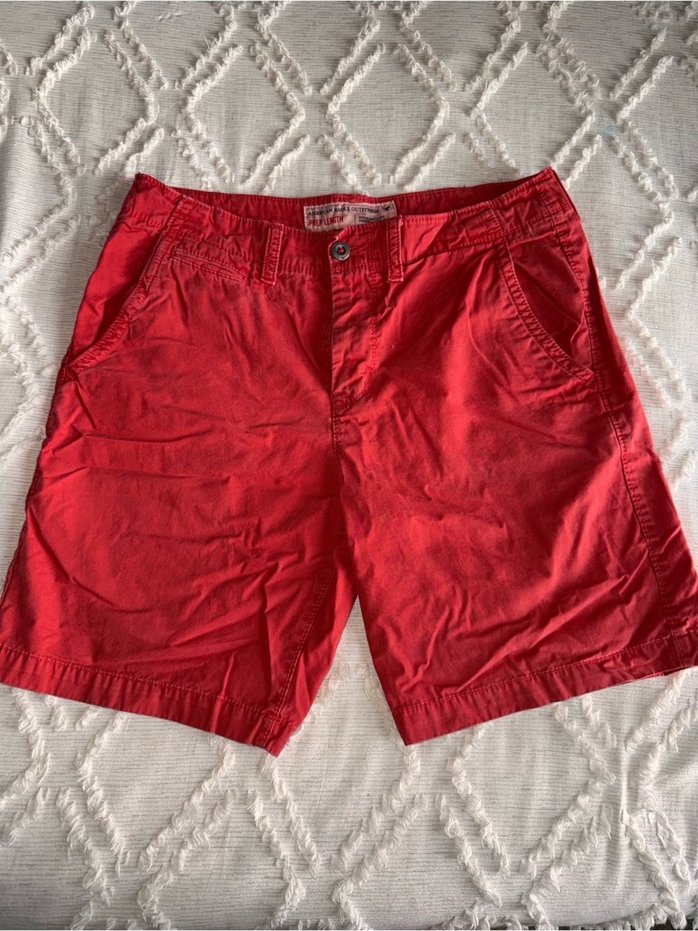American Eagle Outfitters Prep Length Red Chino Shorts – Men’s 34
